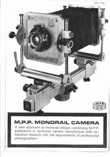 MPP Monorail manual. Camera Instructions.